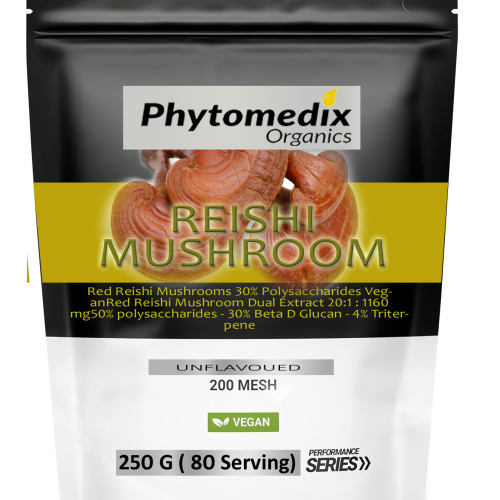 Red Reishi Mushrooms 30% Polysaccharides Vegan